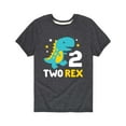 thumbnail image 1 of Instant Message - Two Rex Birthday - Toddler Short Sleeve Tee, 1 of 4