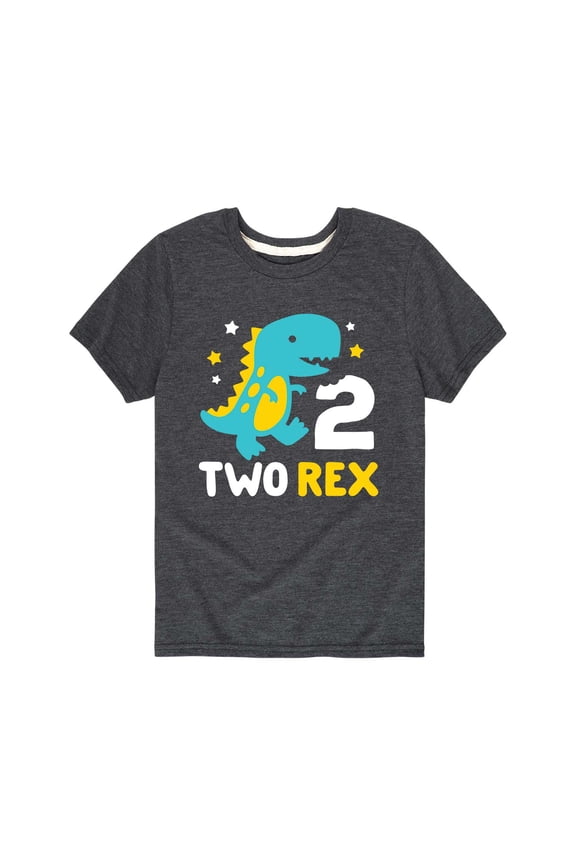 - Two Rex Birthday - Toddler Short Sleeve Tee
