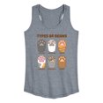 thumbnail image 1 of Instant Message - Types Of Cat Beans - Women's Racerback Tank Top, 1 of 6