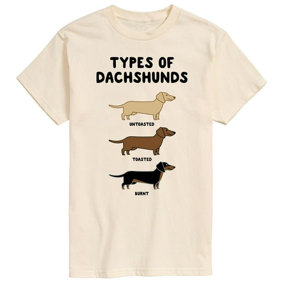 Instant Message - Types Of Dachshunds - Men's Short Sleeve Graphic T-shirt