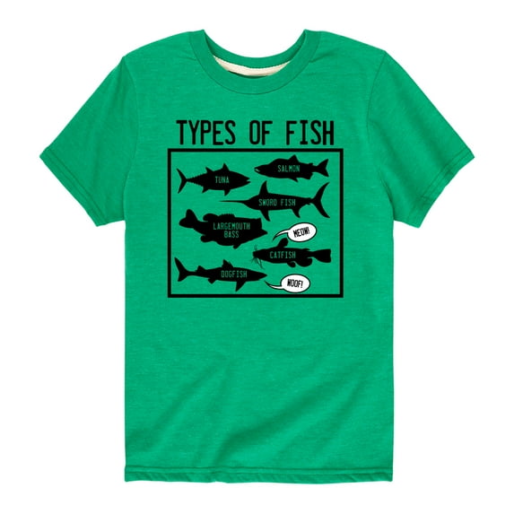 Instant Message - Types Of Fish - Toddler And Youth Short Sleeve T-Shirt