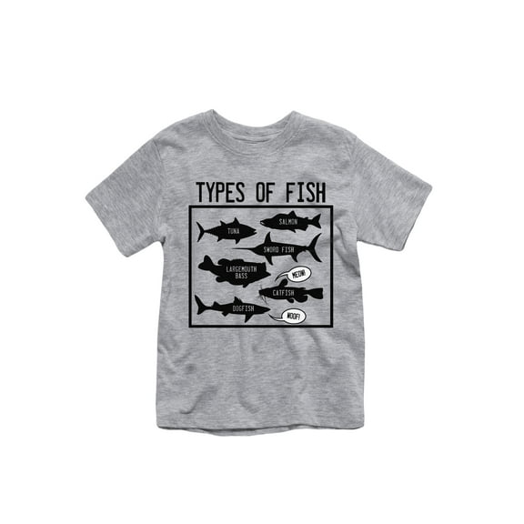 Instant Message - Types of Fish -TODDLER SHORT SLEEVE TEE-4T