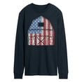 thumbnail image 1 of Instant Message - USA Barn - Men's Long Sleeve T-Shirt, 1 of 6