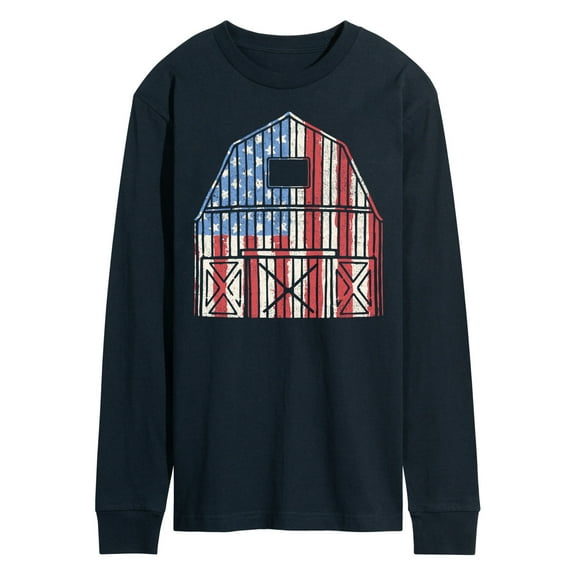Instant Message - USA Barn - Men's Long Sleeve T-Shirt