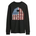 thumbnail image 1 of Instant Message - USA Barn - Men's Long Sleeve T-Shirt, 1 of 6