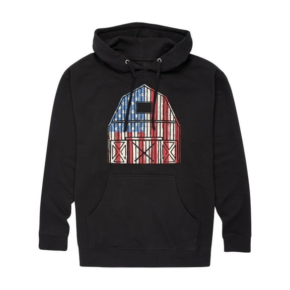 Instant Message - USA Barn - Men's Pullover Hooded Fleece Sweatshirt