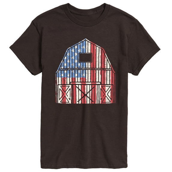 Instant Message - USA Barn - Men's Short Sleeve Graphic T-Shirt