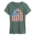 thumbnail image 1 of Instant Message - USA Barn - Women's Short Sleeve Graphic T-Shirt, 1 of 6