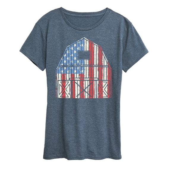 Instant Message - USA Barn - Women's Short Sleeve Graphic T-Shirt