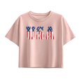 thumbnail image 1 of Instant Message - USA Classic Short Sleeve Boxy Graphic T-Shirt, 1 of 5