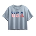 thumbnail image 1 of Instant Message - USA Classic Short Sleeve Boxy Graphic T-Shirt, 1 of 5