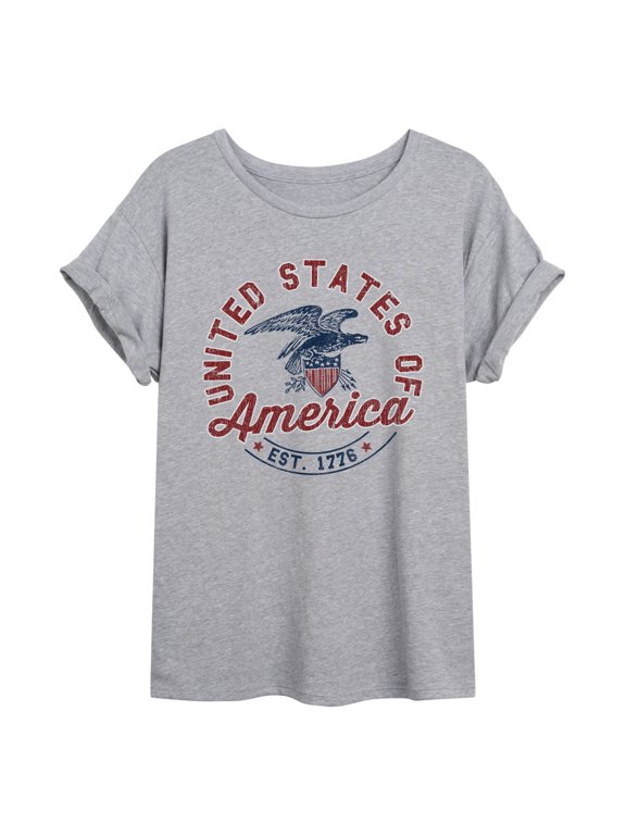 - USA Eagle Women's Relaxed Fit T-Shirt