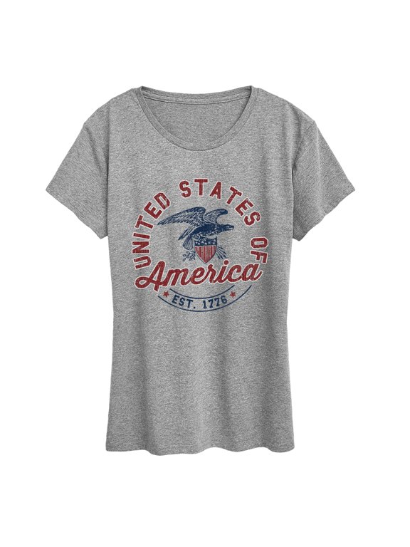 - USA Eagle Women's Short Sleeve Graphic T-Shirt