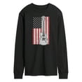 thumbnail image 1 of Instant Message - USA Flag Guitar  - Men's Long Sleeve T-Shirt, 1 of 6