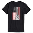 thumbnail image 1 of Instant Message - USA Flag Guitar  - Men's Short Sleeve Graphic T-Shirt, 1 of 6