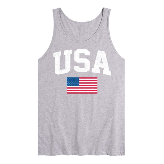 Instant Message - USA Flag Graphic Tank Top