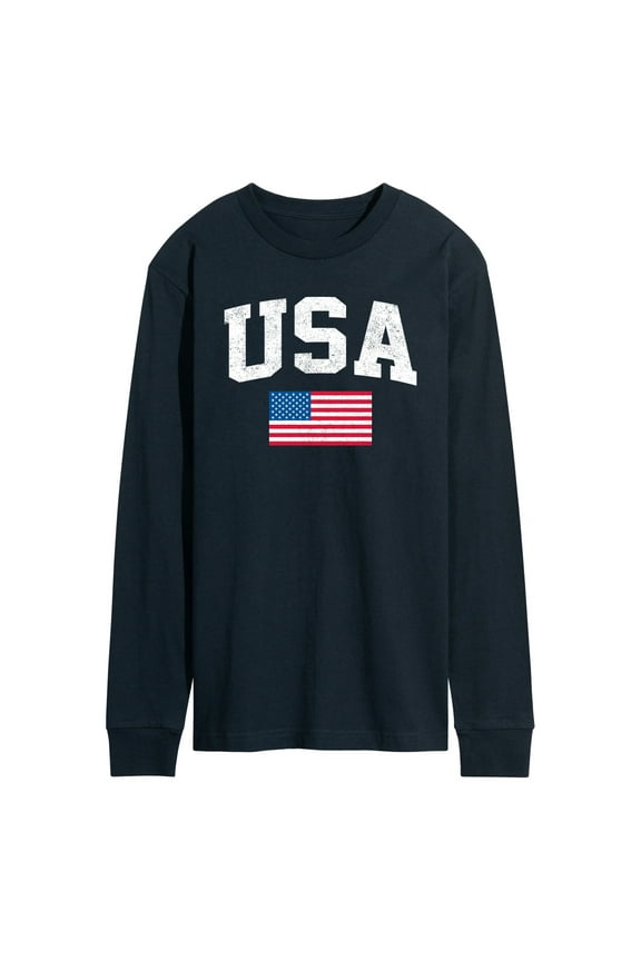 - USA Flag - Men's Long Sleeve T-Shirt