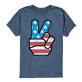 thumbnail image 1 of Instant Message - USA Flag Peace - Youth Boys Short Sleeve Graphic T-Shirt, 1 of 5