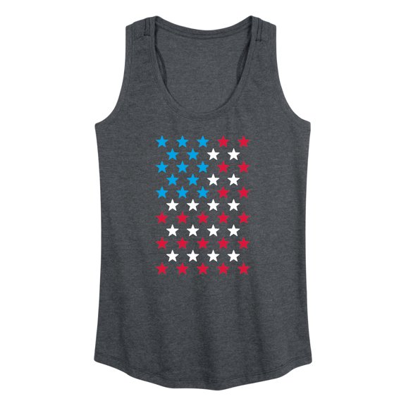 Instant Message - USA Flag Stars - Women's Racerback Graphic Tank