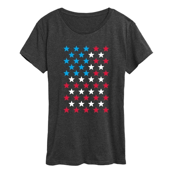 Instant Message - USA Flag Stars Short Sleeve Graphic T-Shirt