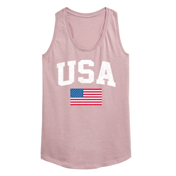 Instant Message - USA Flag - Women's Racerback Graphic Tank