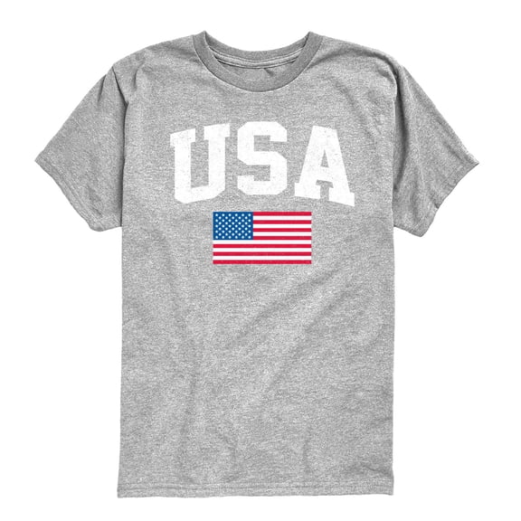 Instant Message - USA Flag - Youth Short Sleeve Graphic T-shirt
