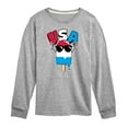 thumbnail image 1 of Instant Message - USA Popcicle - Toddler & Youth Long Sleeve Graphic T-Shirt, 1 of 6