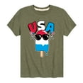 thumbnail image 1 of Instant Message - USA Popcicle - Toddler & Youth Short Sleeve Graphic T-Shirt, 1 of 6