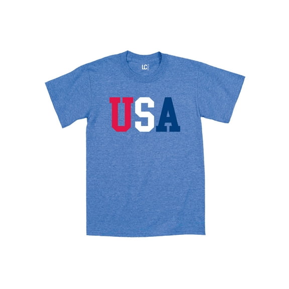 Instant Message - USA Red White and Blue American Patriotic - Mens T-Shirt - Royal blue - 2 X-Large