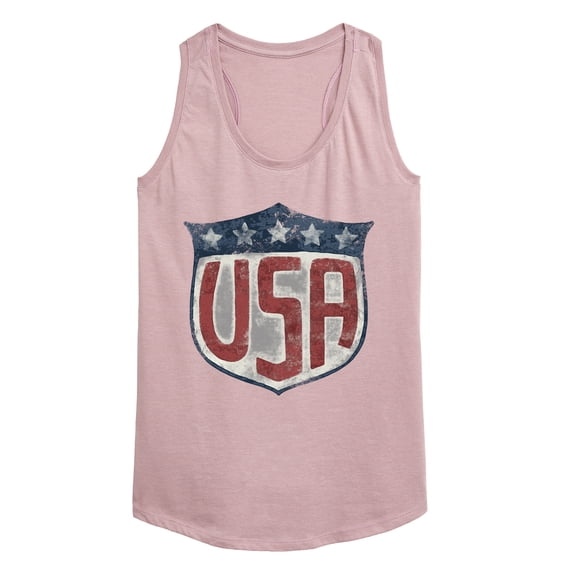 Instant Message - USA Shield Graphic Racerback Tank