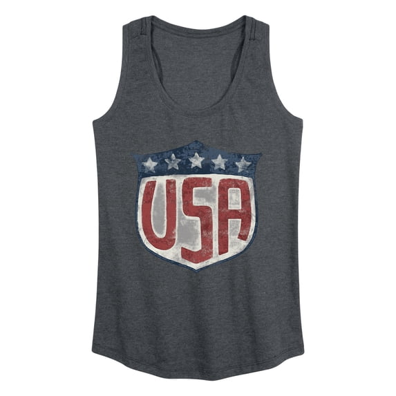 Instant Message - USA Shield Graphic Racerback Tank