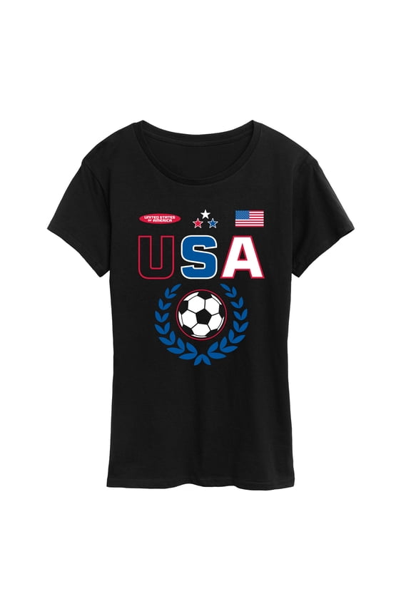 - USA Soccer Jersey - Women's Short Sleeve Graphic T-Shirt