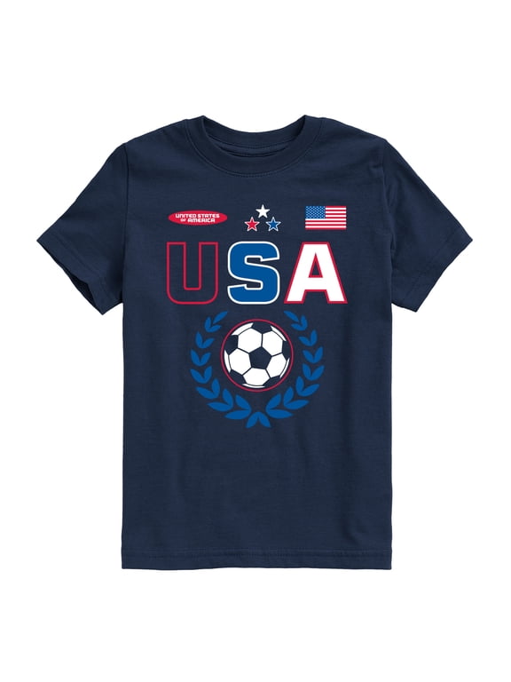 - USA Soccer Jersey Boys' Short Sleeve Graphic T-Shirt