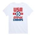 thumbnail image 1 of Instant Message - USA Soccer World Champs - Toddler Boys Short Sleeve Graphic T-Shirt, 1 of 5
