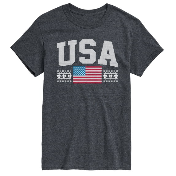Instant Message - USA Sweater Short Sleeve Graphic T-Shirt