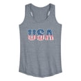 thumbnail image 1 of Instant Message - USA - Women's Racerback Graphic Tank, 1 of 5