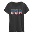 thumbnail image 1 of Instant Message - USA - Women's Short Sleeve Graphic T-Shirt, 1 of 5