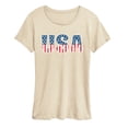thumbnail image 1 of Instant Message - USA - Women's Short Sleeve Graphic T-Shirt, 1 of 5
