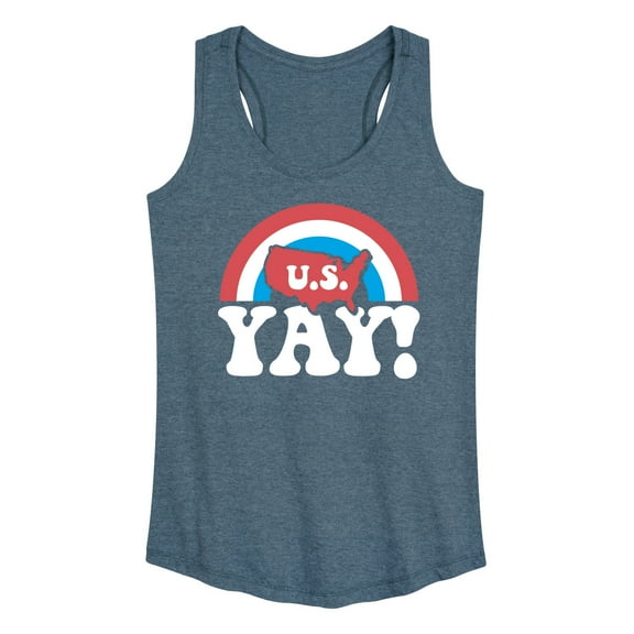 Instant Message - USA Yay - Women's Racerback Tank Top