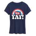 thumbnail image 1 of Instant Message - USA Yay - Women's Short Sleeve Graphic T-Shirt, 1 of 6