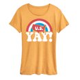 thumbnail image 1 of Instant Message - USA Yay - Women's Short Sleeve Graphic T-Shirt, 1 of 7