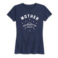 thumbnail image 1 of Instant Message - Ufo Mothership - Gift For Mom Fathers Day - Women's Short Sleeve Graphic T-Shirt, 1 of 5
