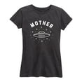 thumbnail image 1 of Instant Message - Ufo Mothership - Gift For Mom Fathers Day - Women's Short Sleeve Graphic T-Shirt, 1 of 5