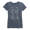thumbnail image 1 of Instant Message - Un Deux Trois Cat - Women's Short Sleeve Graphic T-shirt, 1 of 5