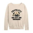 thumbnail image 1 of Instant Message - Unathletic Department Pug - Women's Lightweight French Terry Long Sleeve Shirt, 1 of 6