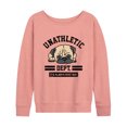 thumbnail image 1 of Instant Message - Unathletic Department Pug - Women's Lightweight French Terry Pullover, 1 of 6