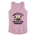 thumbnail image 1 of Instant Message - Unathletic Department Pug - Women's Racerback Tank Top, 1 of 6