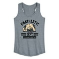 thumbnail image 1 of Instant Message - Unathletic Department Pug - Women's Racerback Tank Top, 1 of 6