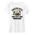 thumbnail image 1 of Instant Message - Unathletic Department Pug - Women's Short Sleeve Graphic T-Shirt, 1 of 6