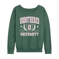 thumbnail image 1 of Instant Message - Unbothered University - Ladies French Terry Long Sleeve Shirt, 1 of 5